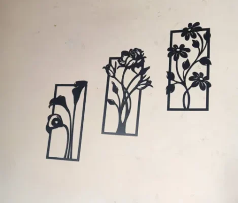 Decorative set of 3 flower frame Wall Shelf MDF (3FFS) photo review