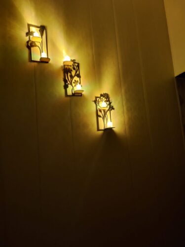Decorative set of 3 flower frame Wall Shelf MDF (3FFS) photo review