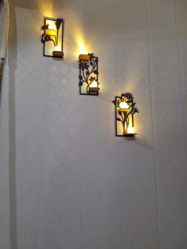 Decorative set of 3 flower frame Wall Shelf MDF (3FFS) photo review