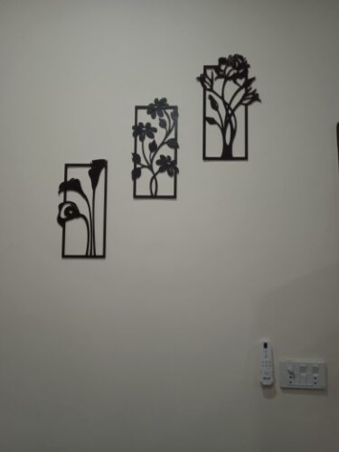Decorative set of 3 flower frame Wall Shelf MDF (3FFS) photo review