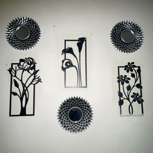 Decorative set of 3 flower frame Wall Shelf MDF (3FFS) photo review