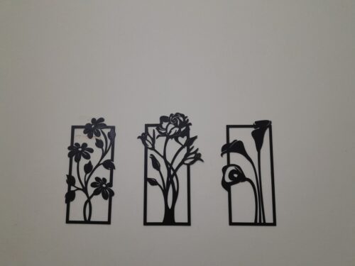 Decorative set of 3 flower frame Wall Shelf MDF (3FFS) photo review