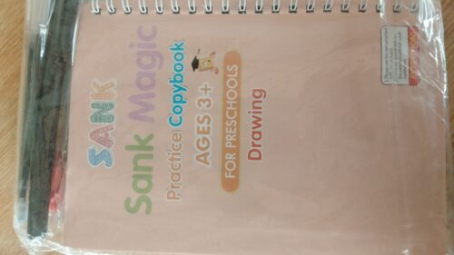 Magic Practice Copybook Set 4 Books, Magic Pen 10 photo review