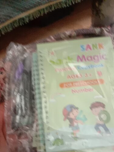 Magic Practice Copybook Set 4 Books, Magic Pen 10 photo review