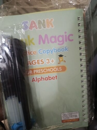 Magic Practice Copybook Set 4 Books, Magic Pen 10 photo review