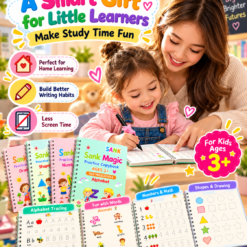 Magic Practice Copybook Set 4 Books, Magic Pen 5