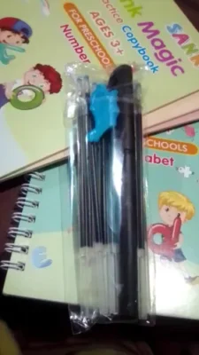 Magic Practice Copybook Set 4 Books, Magic Pen 10 photo review